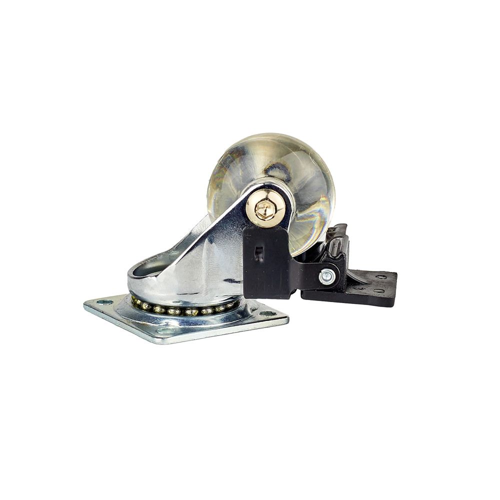 Rotila D 50mm cu placa s 42mm L 42mm cu frana transparenta