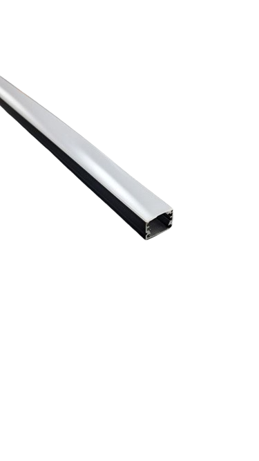 Profil Alum pentru LED + Capac 3M NEGRU