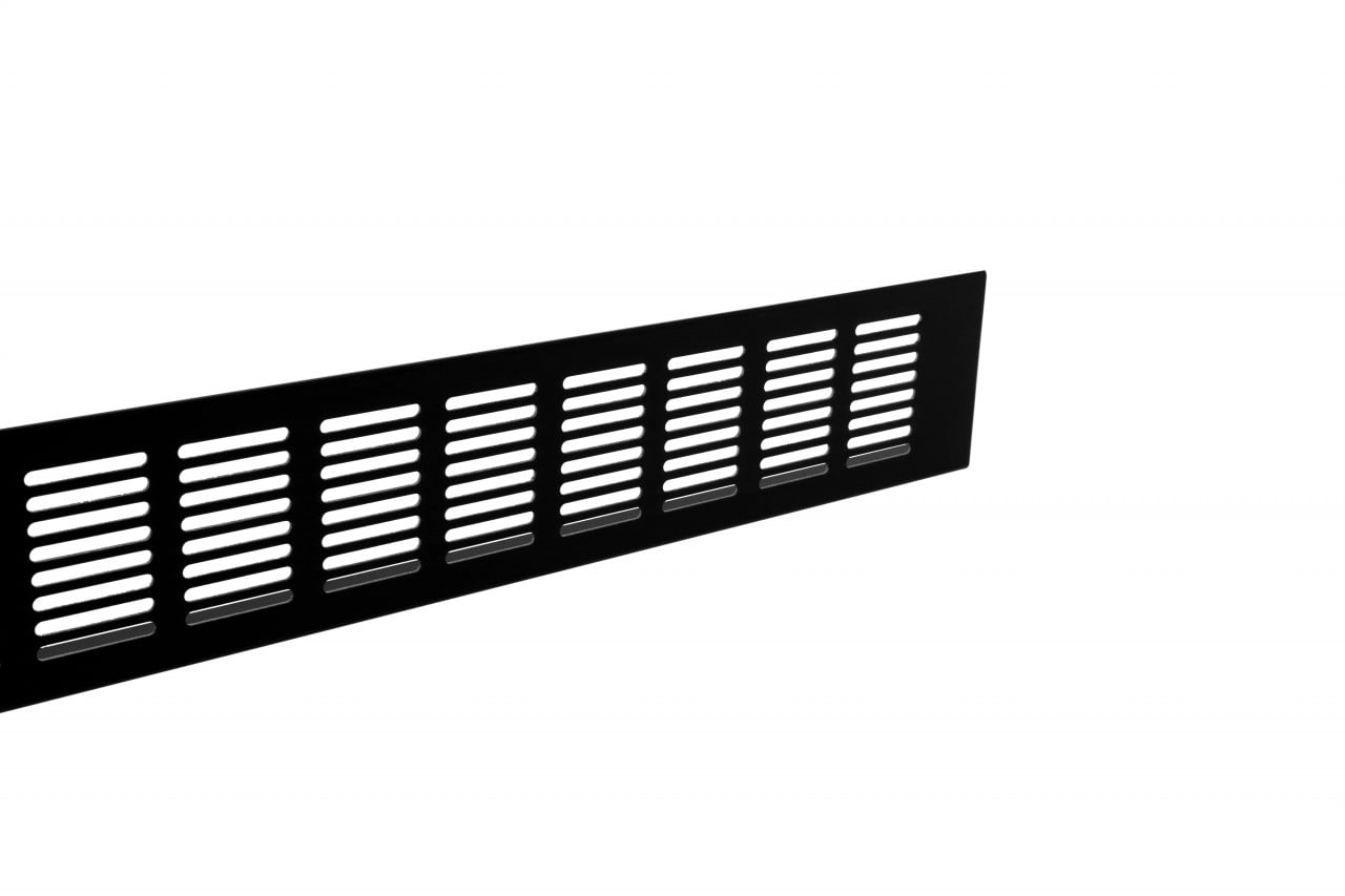 Grila ventilatie 1000x70mm finisaj negru
