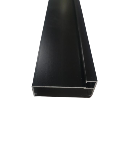 Profil Alum Sticla 3M NEGRU