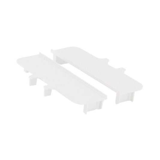 Capac plastic exteriorpentru profil gola "c" alb