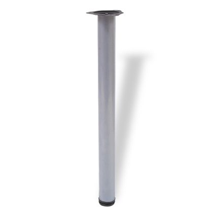 Picior Masa MARTIN Rotund din Otel SATINAT H710xD60