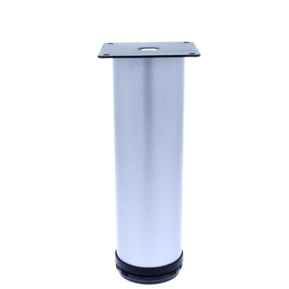 Picior STRATO Rotund Reglabil din Otel SATINAT H150XD60