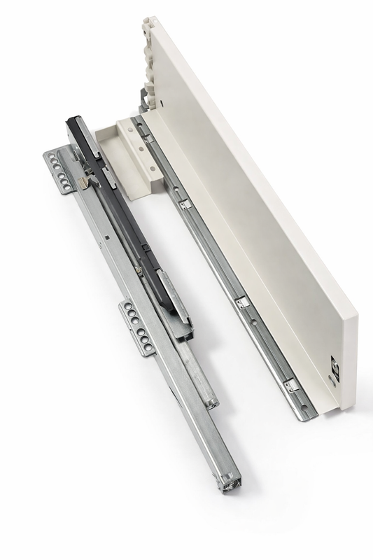Glisiera Sertar 3D SLIM BOX, H116-500 MM, ALB