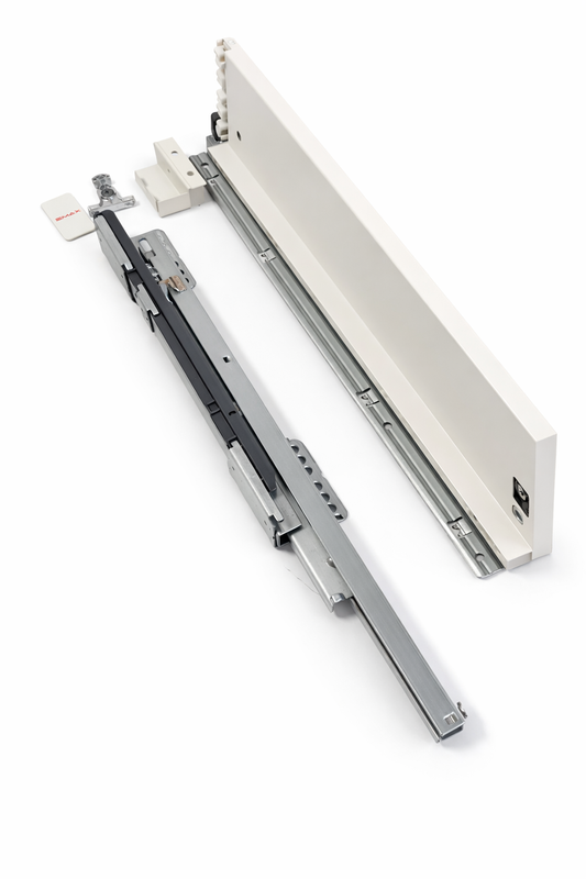 Glisiera Sertar 3D SLIM BOX, H84-450 MM, ALB