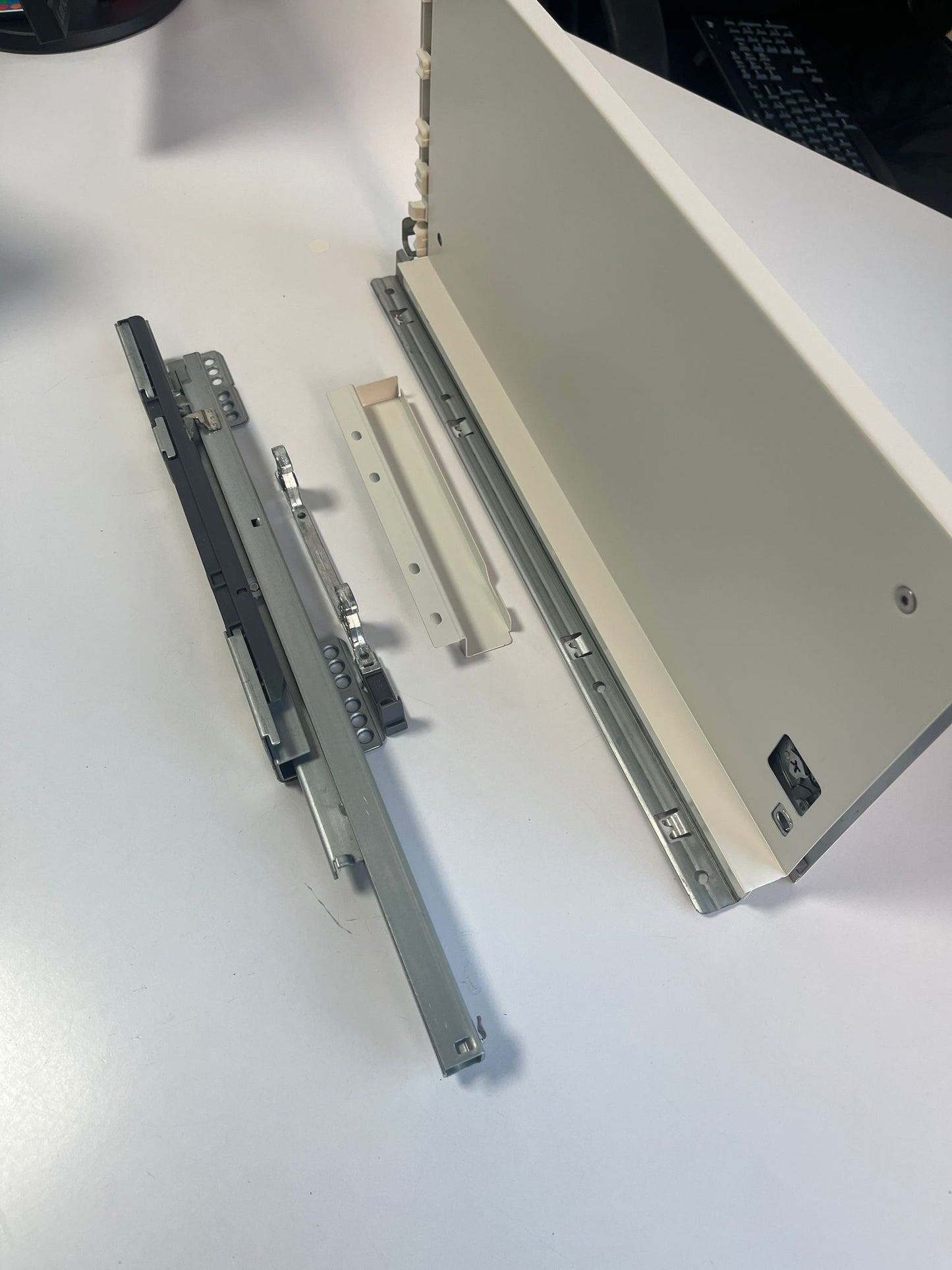 Glisiera Sertar 3D SLIM BOX, H199-500 MM, ALB