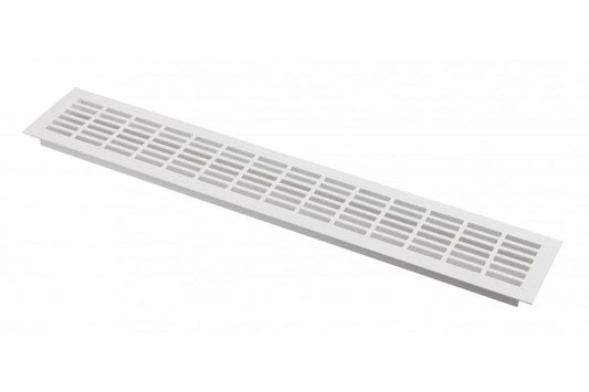 Grila ventilatie aluminiu, 480x80 mm, Alb Mat GTV