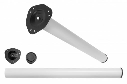 Picior Masa H710MM ALB MAT, REGLAABIL