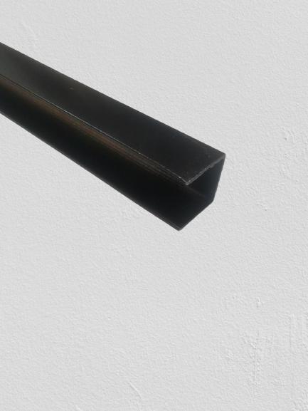 Profil Aluminiu U 2.5m NEGRU MAT